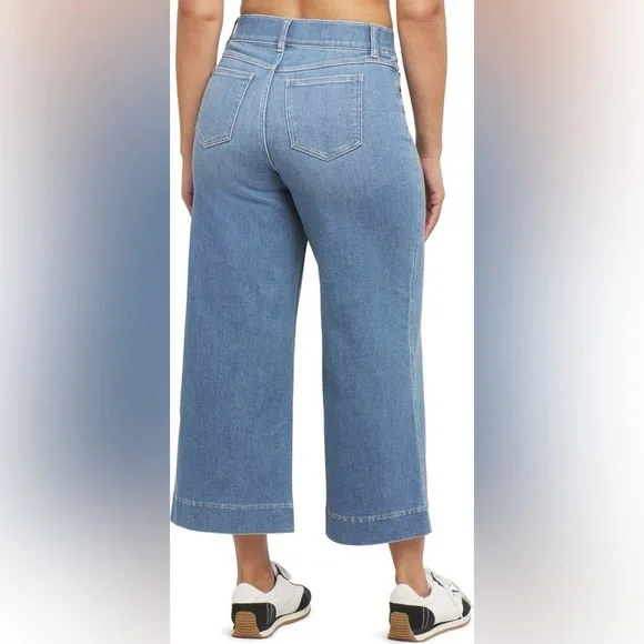 SPANXshape EveryWear Cropped Wide Leg Jeans XXL Tall - Picture 2 of 9